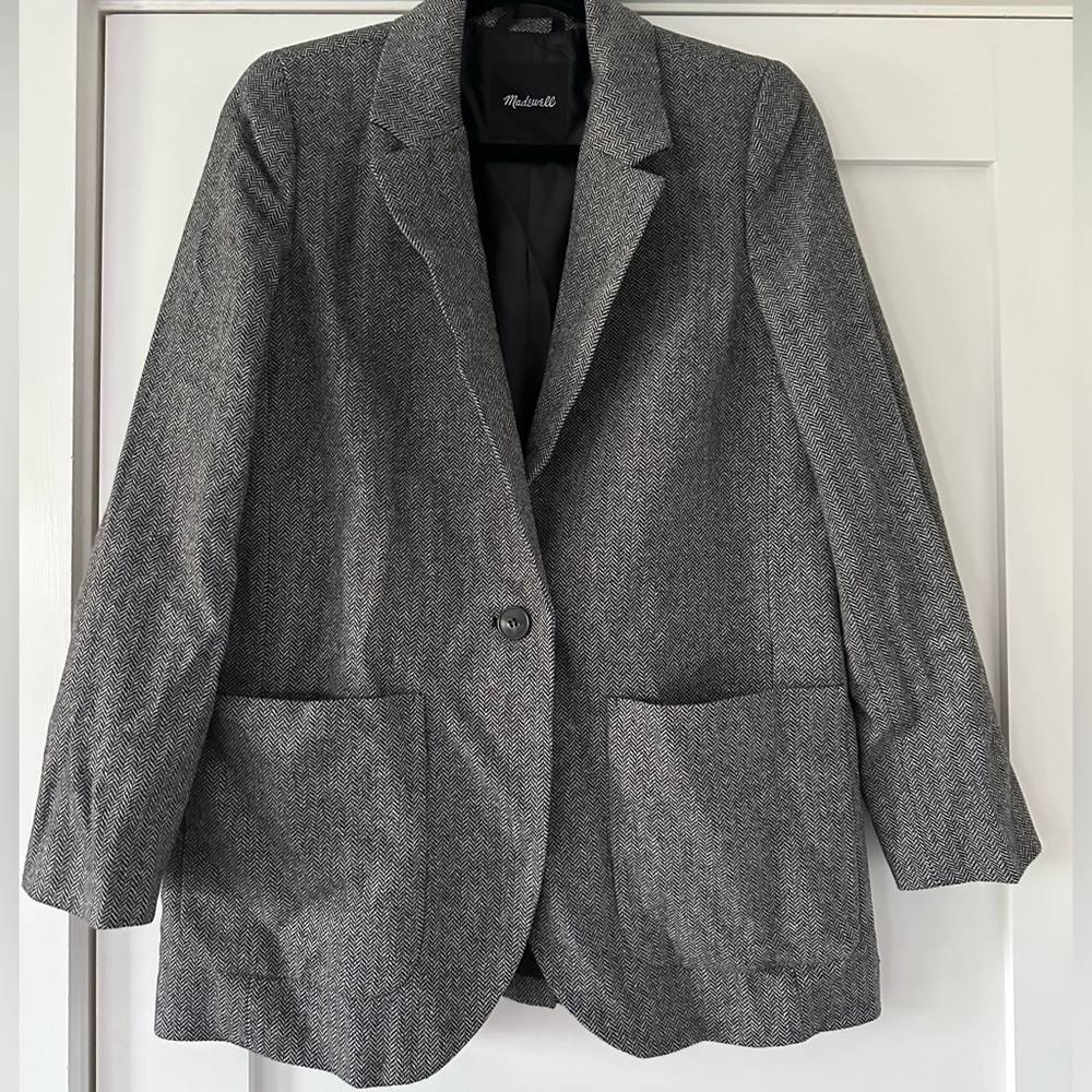 Madewell Herringbone Blazer Medium